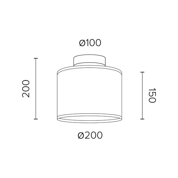 Czarna lampa sufitowa z detalem w srebrnym kolorze Sotto Luce MIKA Elementar XS CP, ⌀ 20 cm-image-2