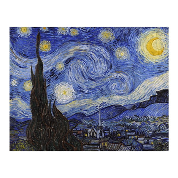 Reprodukcja obrazu Vincenta van Gogha - Starry Night, 90x70 cm