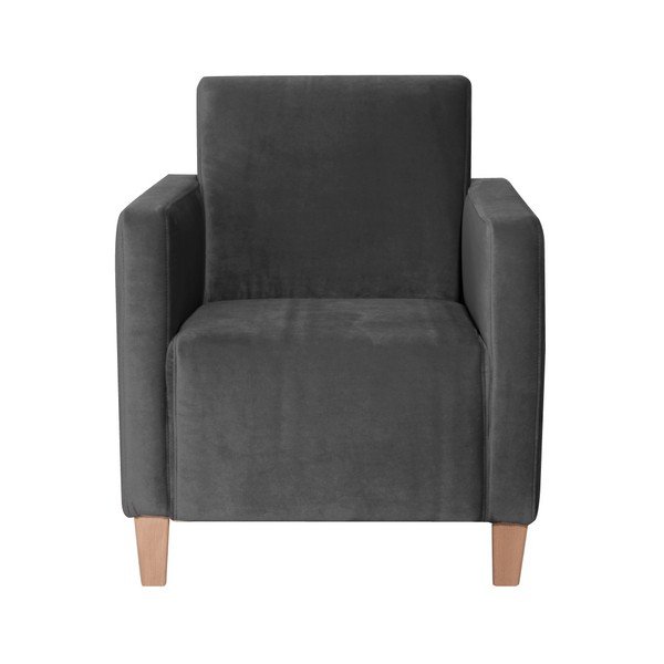 Antracytowy fotel Max Winzer Milla Velvet-image-1