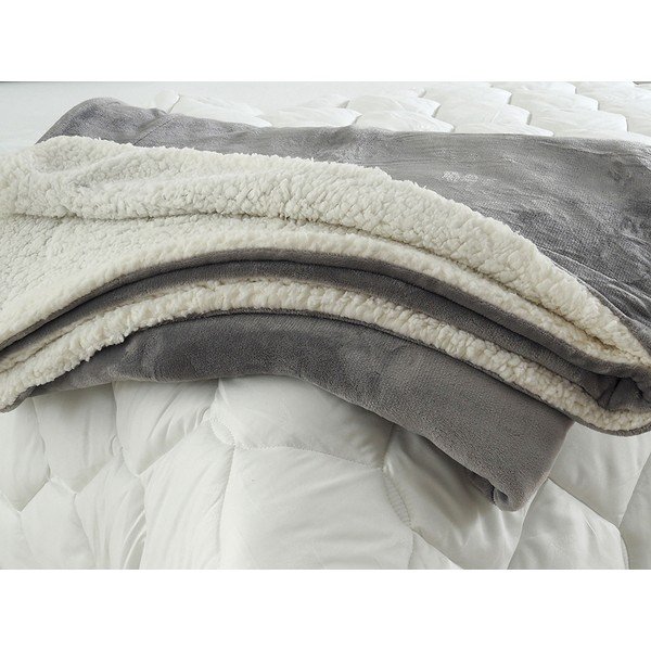 Koc z materiału sherpa 150x200 cm – B.E.S.-image-1