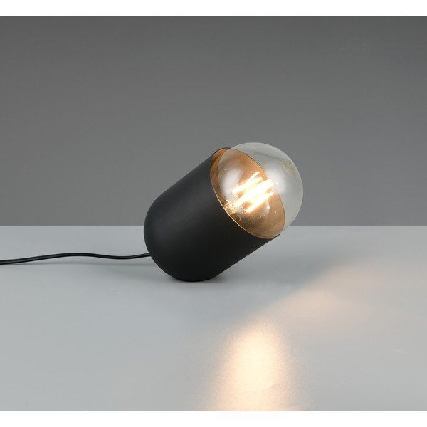 Czarna metalowa lampa stołowa (wysokość 13,5 cm) Nara – Reality-image-1