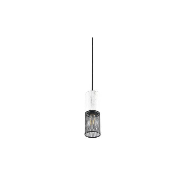 Czarno-biała lampa wisząca ø 10 cm Tosh – Trio-image-4