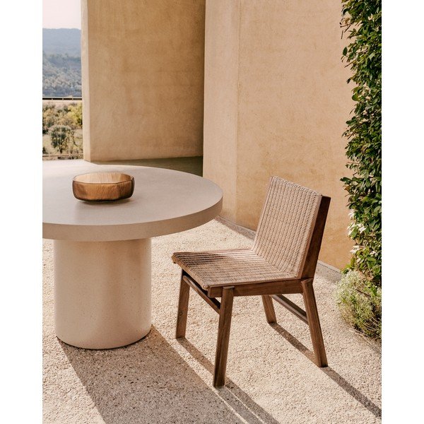 Drewniane krzesło ogrodowe w naturalnym kolorze Itani – Kave Home-image-1