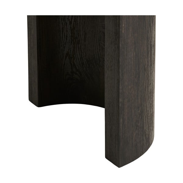 Ciemnobrązowa konsola w dekorze dębu 38x114 cm Bibione – House Nordic-image-3