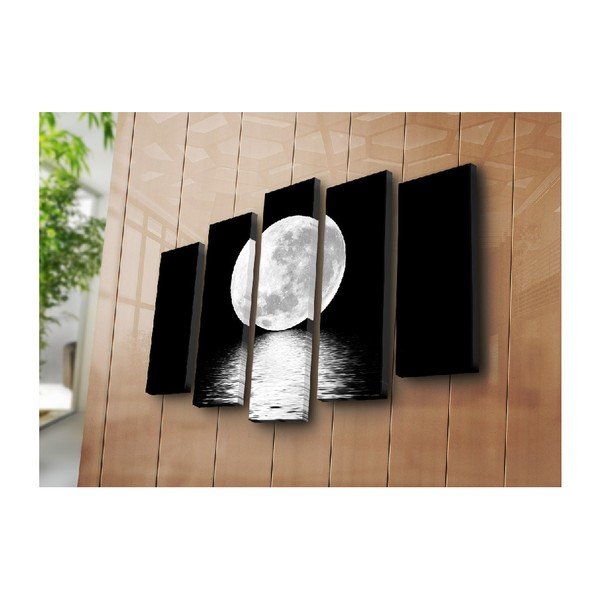 Obraz wieloczęściowy White Moon, 105x70 cm-image-2