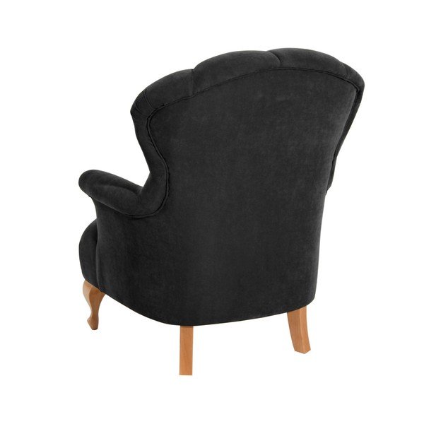 Czarny fotel Max Winzer Camilla Velor-image-2
