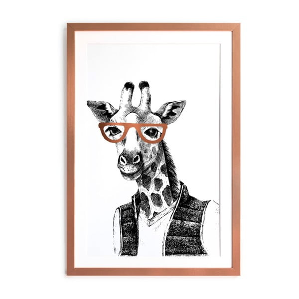 Plakat w ramie Really Nice Things Giraffe, 40x60 cm