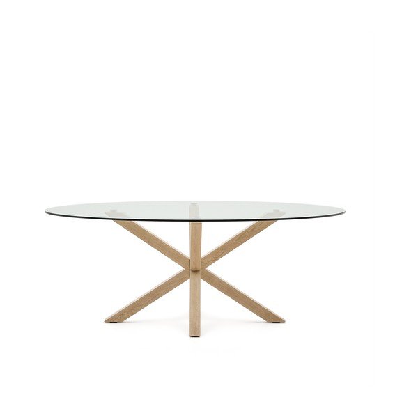 Stół ze szklanym blatem 100x200 cm Argo – Kave Home-image-3