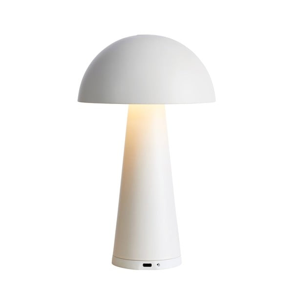 Biała lampa stołowa LED (wys. 26,5 cm) Fungi – Markslöjd