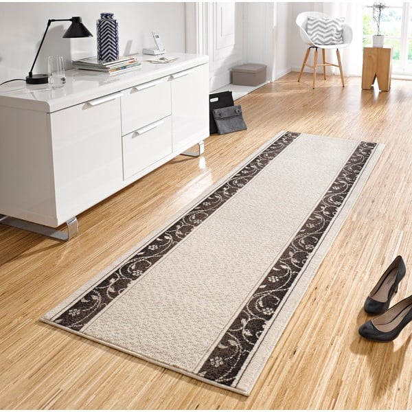 Brązowy/beżowy dywan chodnikowy 80x350 cm Plant – Hanse Home-image-1