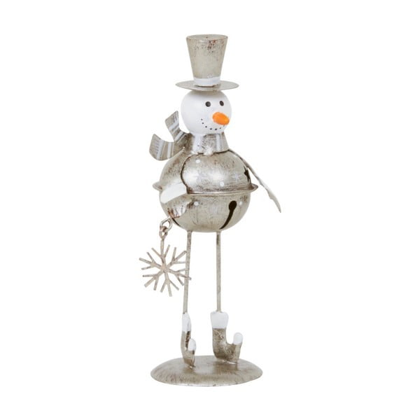 Dekoracja Archipelago Silver Snowman, 13 cm