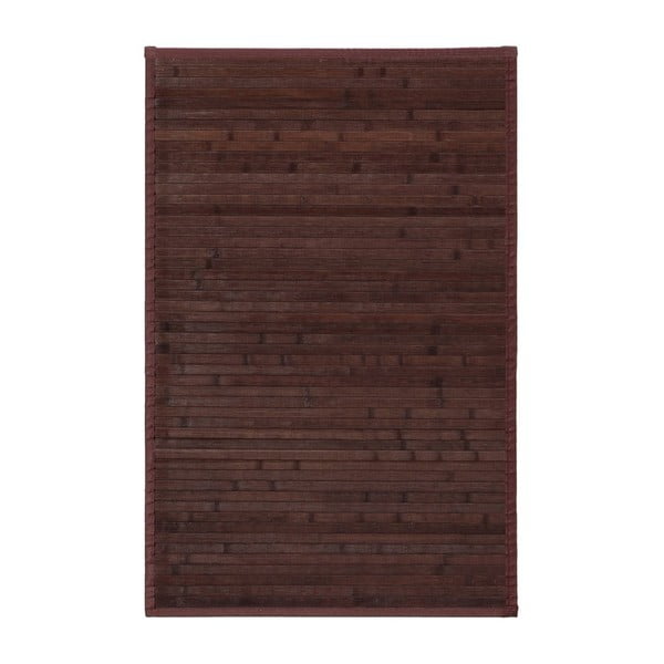 Ciemnobrązowy bambusowy dywan 60x90 cm – Casa Selección