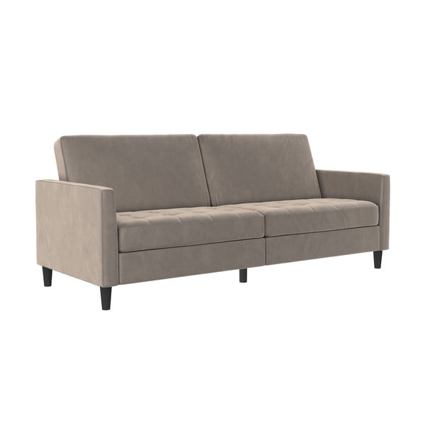 Beżowa aksamitna sofa 207 cm Presley – Støraa-image-2