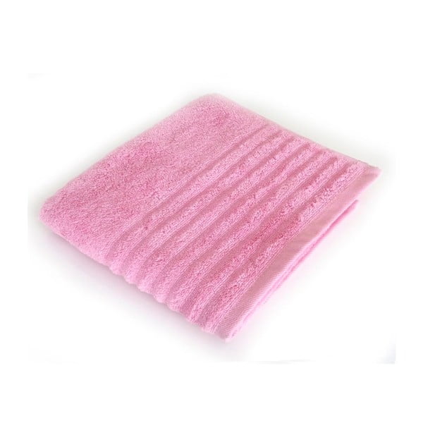 Różowy ręcznik kąpielowy Francis, 70x130 cm