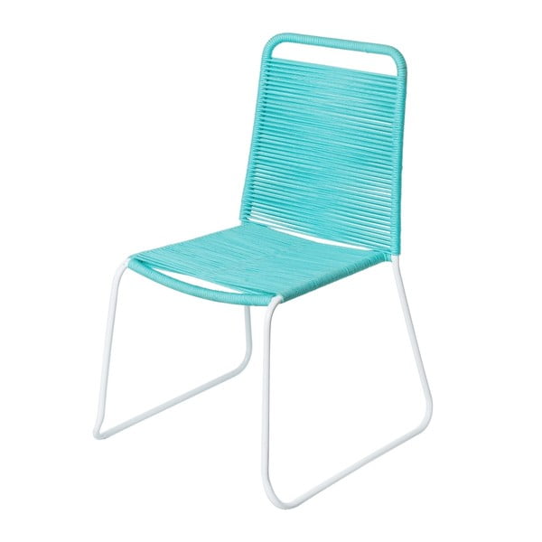 Niebieskie krzesło ogrodowe Aruba – LDK Garden