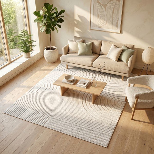 Kremowy dywan 120x170 cm Whirl – ESTE-image-3