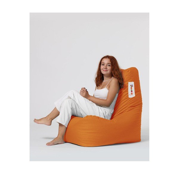 Pomarańczowy worek do siedzenia Diamond – Floriane Garden-image-2