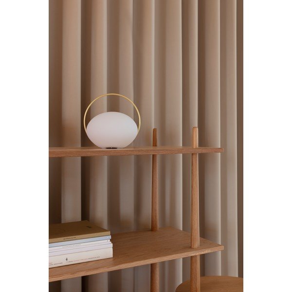 Biała lampa stołowa LED ze ściemniaczem (wysokość 19 cm) Orbit – UMAGE-image-1