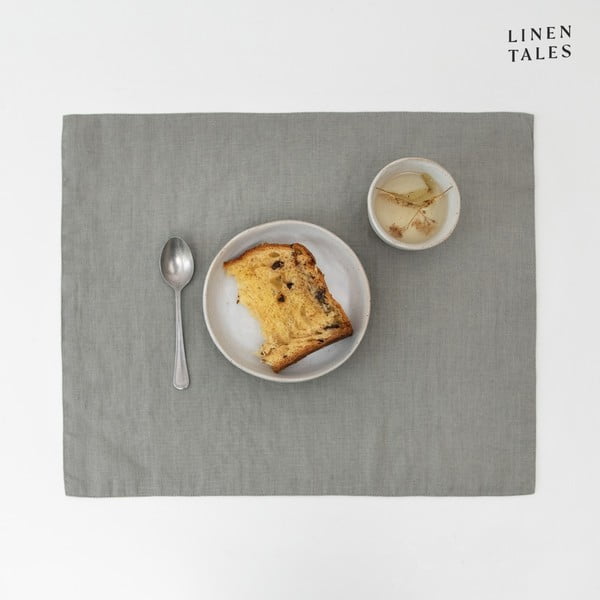 Tekstylna mata stołowa 35x45 cm Khaki – Linen Tales-image-1