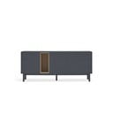 Ciemnoszara wysoka komoda 180x76 cm Corvo – Teulat