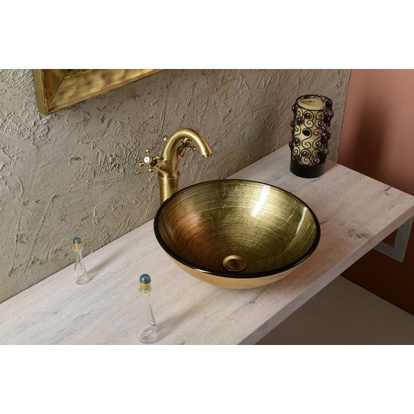 Bateria umywalkowa stojąca w kolorze brązu Antea – Sapho-image-2