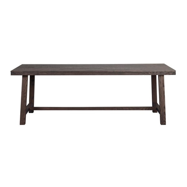 Ciemnobrązowy stół dębowy do jadalni Rowico Brooklyn, 220 x 95 cm-image-4