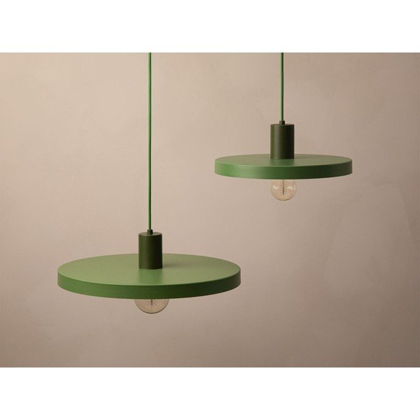 Zielona metalowa lampa wisząca ø 30 cm Ori – Micadoni -image-1