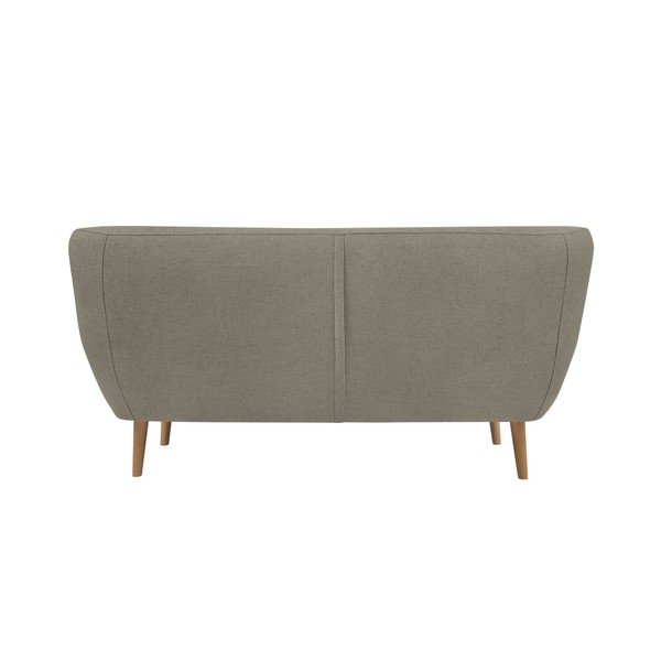 Brązowa sofa 2-osobowa z jasnymi nogami Mazzini Sofas Sicile-image-1