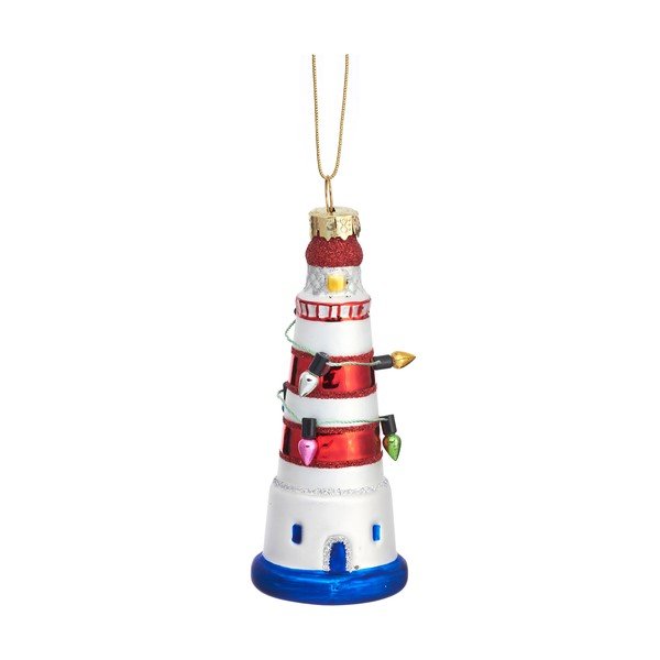Szklana bombka choinkowa Lighthouse – Sass & Belle