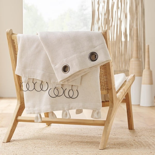 Beżowa zasłona 140x240 cm Pauline – douceur d'intérieur-image-4