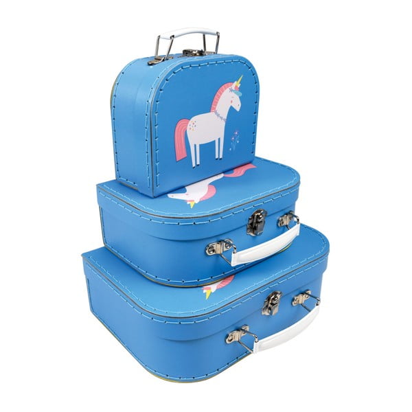 Zestaw 3 kuferków różnych rozmiarów Rex London Magical Unicorn