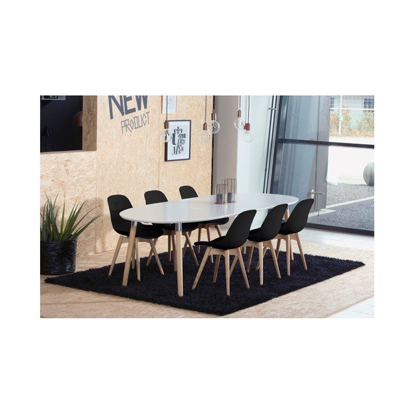 Zestaw 2 czarnych krzeseł Actona Scramble Dining Set-image-2