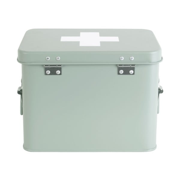 Miętowa metalowa apteczka PT LIVING Medicine, szer. 21,5 cm-image-4