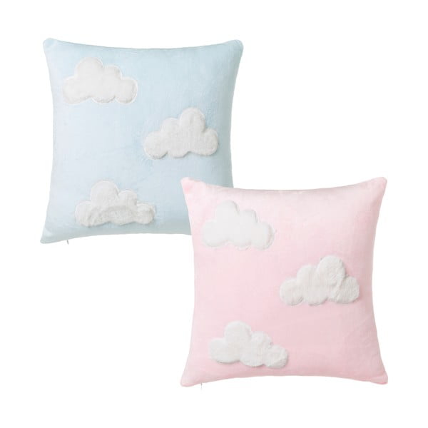 Zestaw 2 poduszek z motywem chmur Unimasa, 45x45 cm