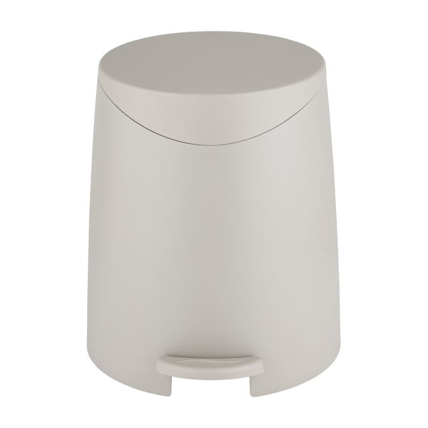 Szarobrązowy plastikowy kosz na śmieci z pedałem 3 l Portes – Allstar-image-2