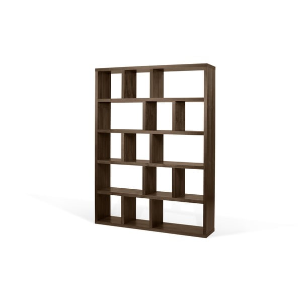 Brązowy regał w dekorze orzecha 150x198 cm Berlin – TemaHome-image-3