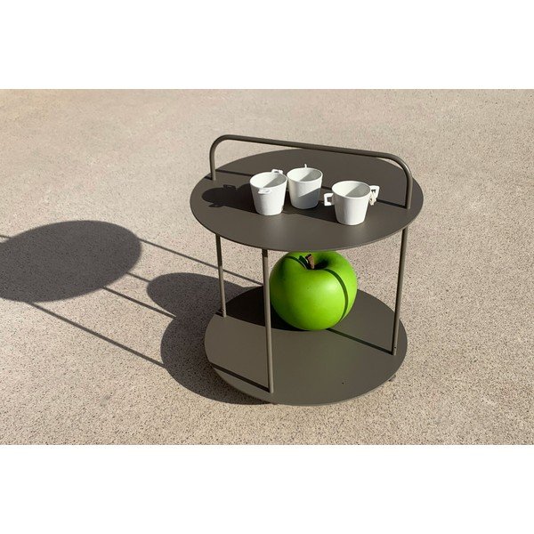 Metalowy okrągły stolik ogrodowy ø 45 cm Plip – Ezeis-image-1