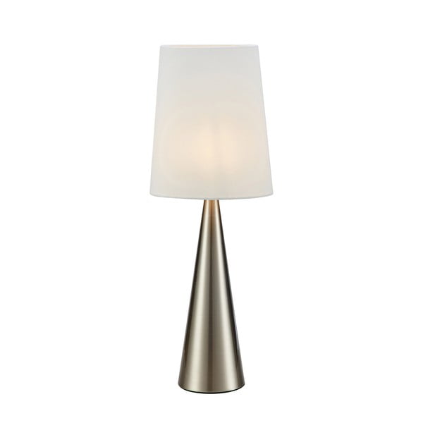 Lampa stołowa w kolorze srebra i bieli (wysokość 64 cm) Conus – Markslöjd