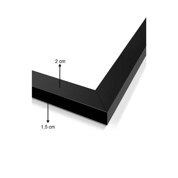 Zestaw 3 obrazów w czarnej ramie Vavien Artwork Gilded, 35x45 cm-image-2