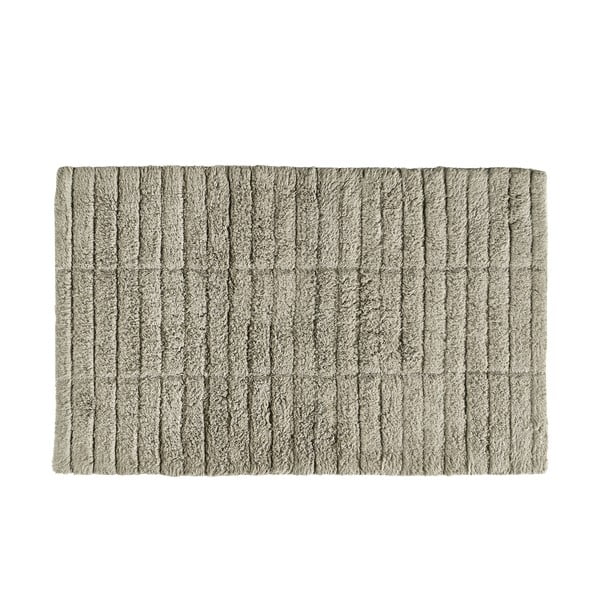 Zielonobeżowy dywanik łazienkowy 80x50 cm Tiles − Zone