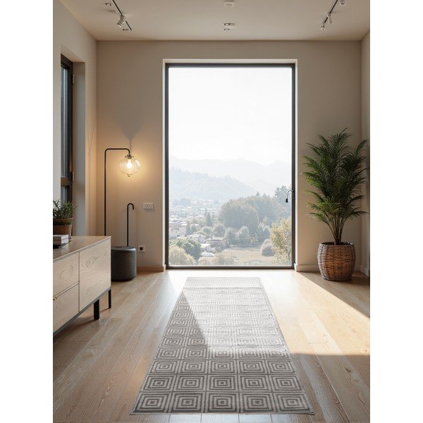 Szary chodnik 80x240 cm Perles Tourmaline – Elle Decoration-image-1