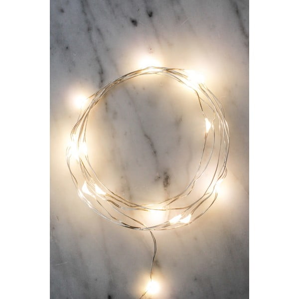Łańcuch świetlny LED Kikkerland Silver, dł. 180 cm