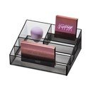 Organizer łazienkowy na kosmetyki z plastiku z recyklingu w kolorze matowej czerni Nail Station – iDesign