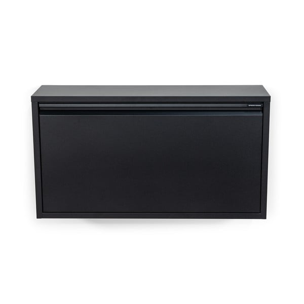 Czarna metalowa uchylna/wisząca szafka na buty 75x41x22 cm Billy – Spinder Design-image-2