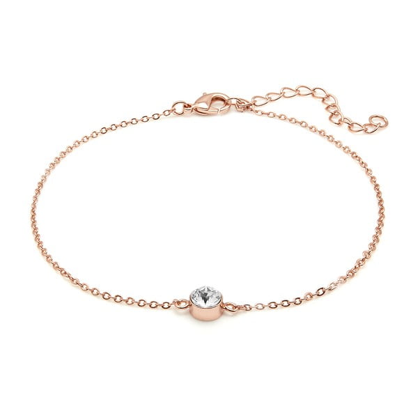 Bransoletka na nogę z kryształem Swarovski® GemSeller Rose Round