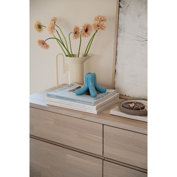 Komoda z litego drewna dębowego w jasnym naturalnym kolorze 170x77x42 cm Cleardale – Rowico-image-2