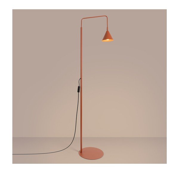 Ceglasta stalowa lampa stojąca z elastyczną konstrukcją (wysokość 165 cm) Zylo – Sollux-image-2