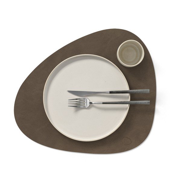 Mata stołowa ze skóry ekologicznej 37x44 cm Curve L Nupo – LIND DNA-image-2