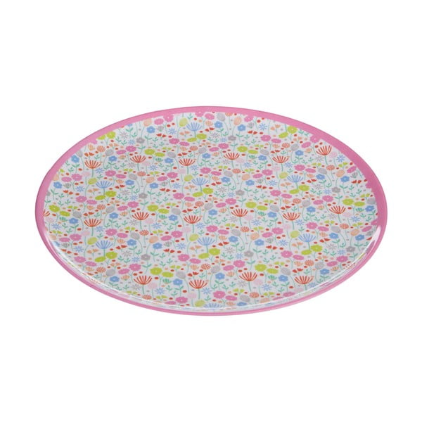 Kolorowy talerz w kwiaty Premier Housewares Casey, ⌀ 25 cm