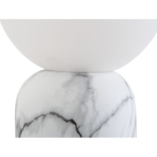 Biała lampa stołowa w dekorze marmuru Leitmotiv Gala, wys. 32 cm-image-3
